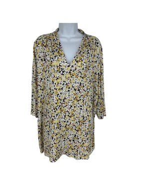 J. Jill Wearever Collection Women's Floral Tunic Top Size XL
